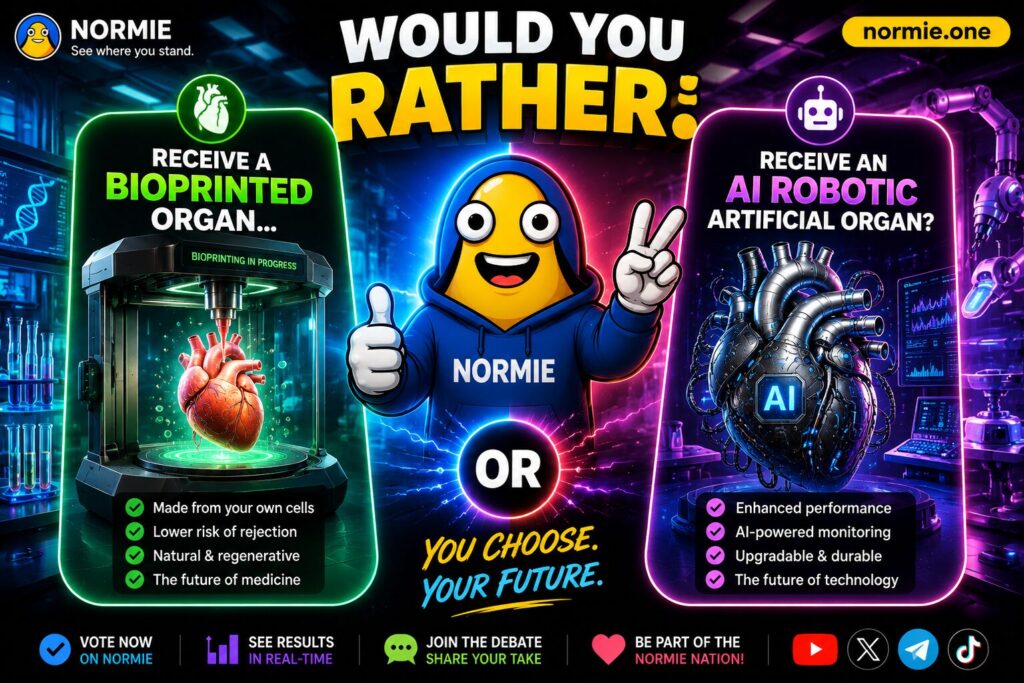 Would You Rather: Receive a Bioprinted Organ... OR an AI Robotic Artificial Organ?